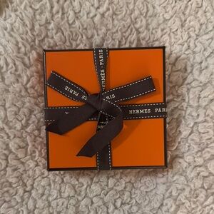 Hermès Orange Gift Box with Ribbon